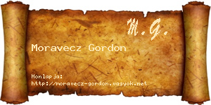 Moravecz Gordon névjegykártya